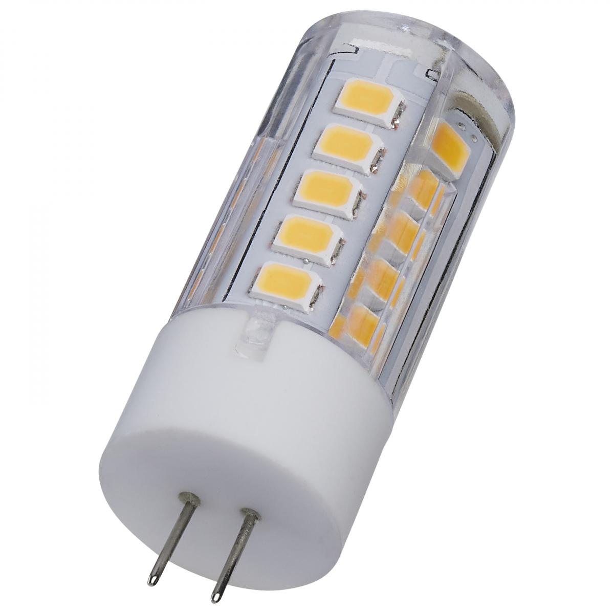 T5 Mini LED Bulb, 3 Watts, 330 Lumens, 3000K, G4 Base, Clear Finish, 12V