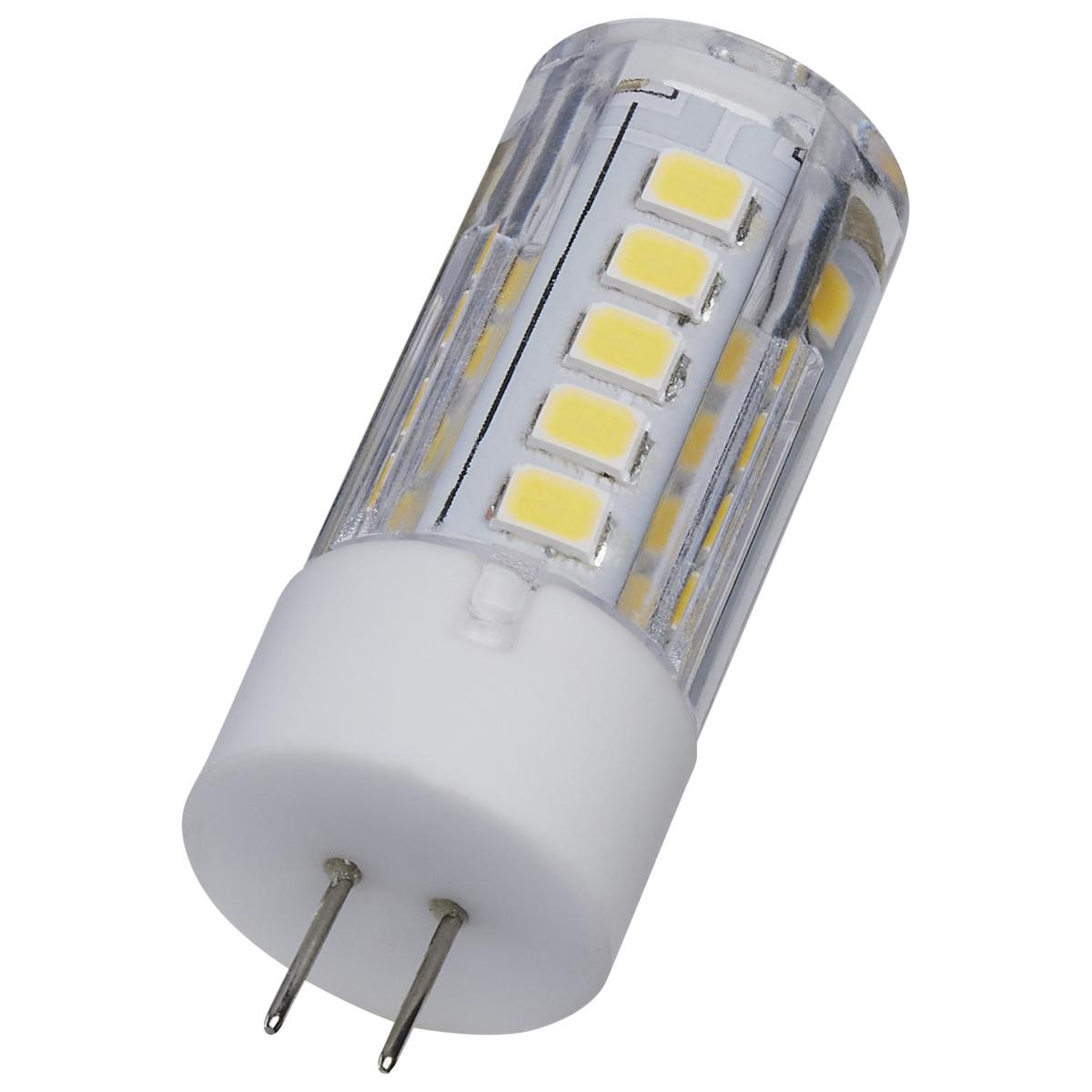 T5 Mini LED Bulb, 3 Watts, 330 Lumens, 5000K, G4 Base, Clear Finish, 12V