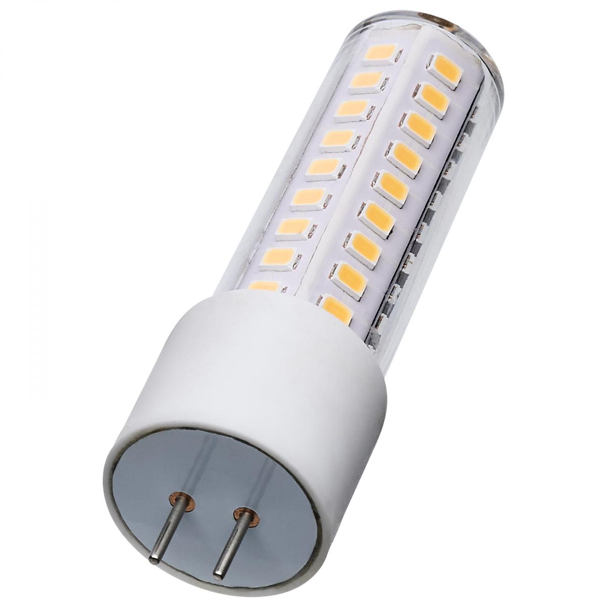 T6 Mini LED Bulb, 6.5 Watts, 650 Lumens, 3000K, GY6.35 Base, Clear Finish, 12V