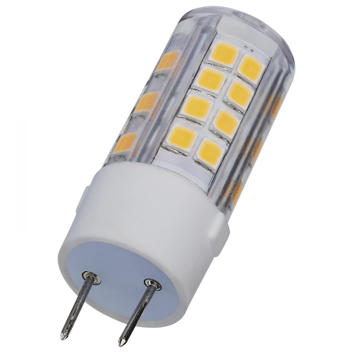 T6 Mini LED Bulb, 4.5 Watts, 430 Lumens, 3000K, G8 Base, Clear Finish, 120V