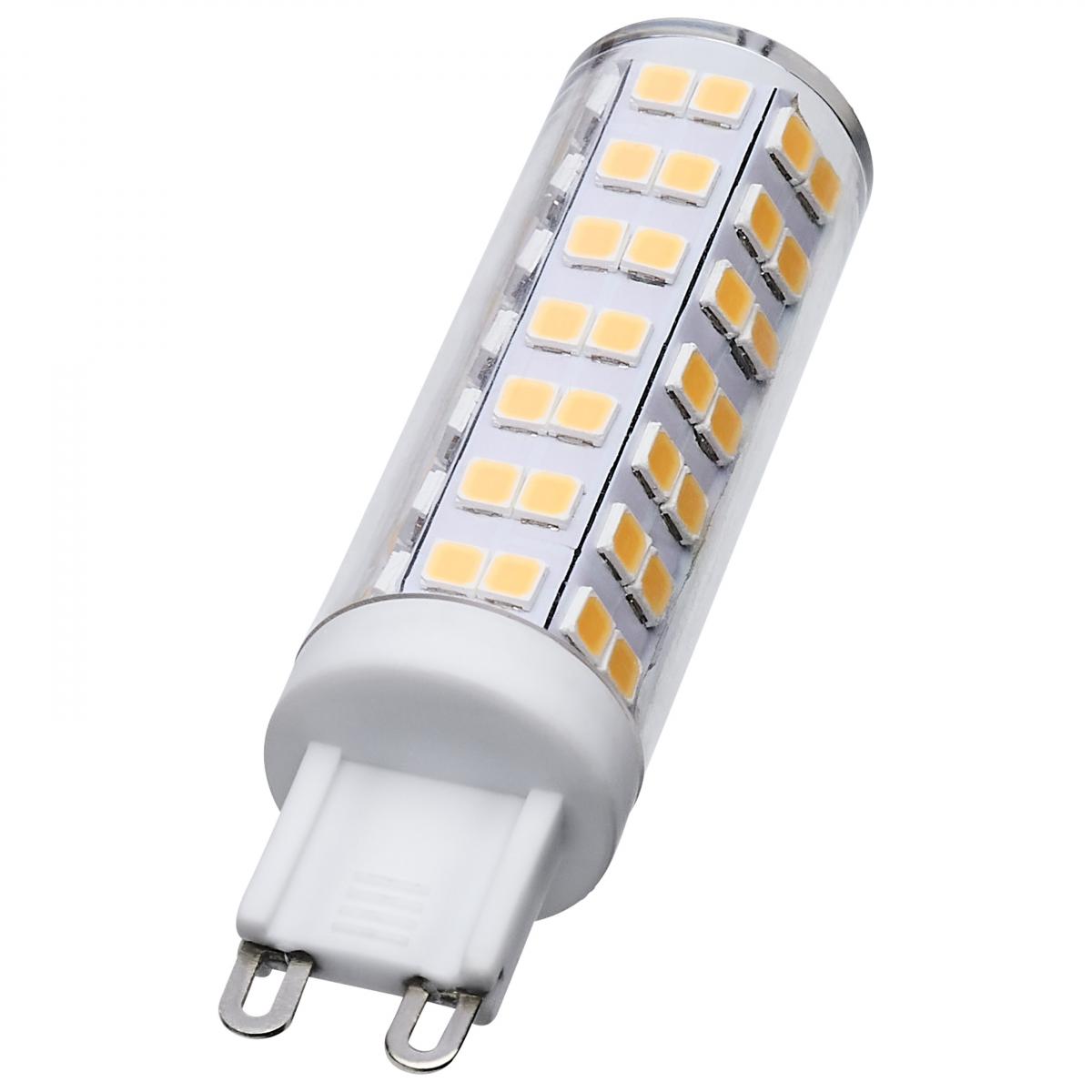 T6 Mini LED Bulb, 6.5 Watts, 650 Lumens, 3000K, G9 Base, Clear Finish, 120V