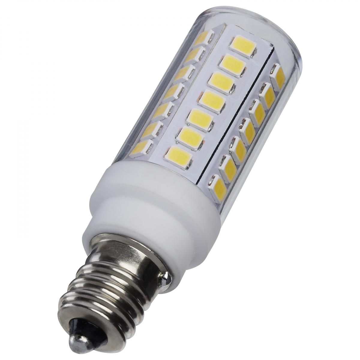 T6 Mini LED Bulb, 5 Watts, 550 Lumens, 5000K, E12 Candelabra Base, Clear Finish, 120V