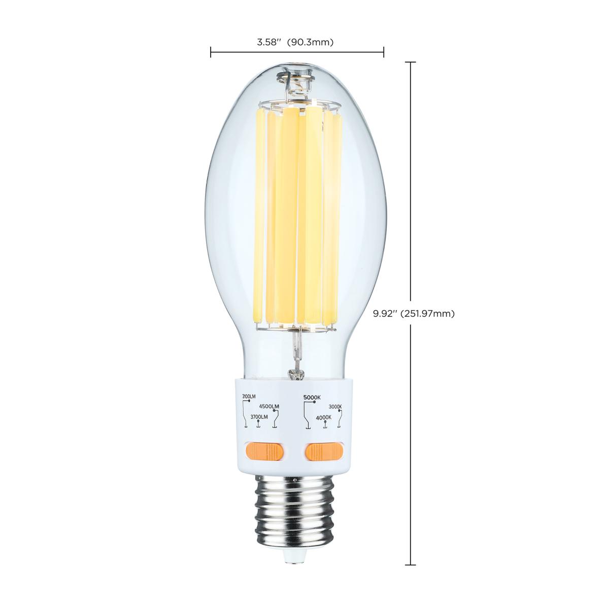 ED28 HID Replacement Lamp, 17W|21W|25W, 4500 Lm, 30K|40K|50K, 100W MH Equal, EX39, 120-277V