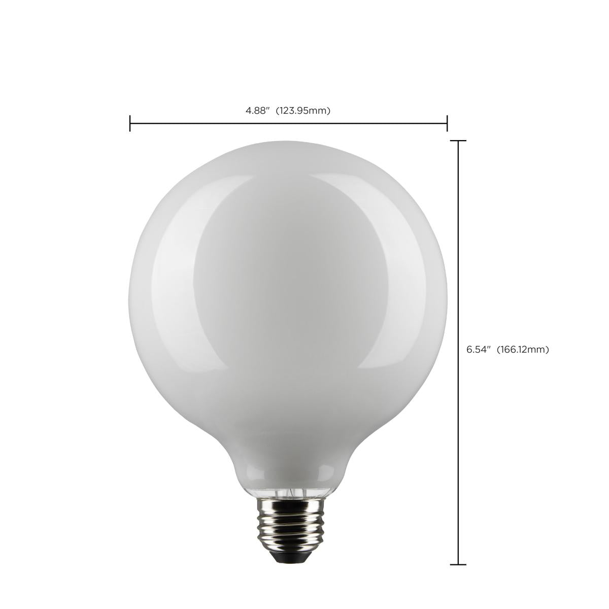 G40 LED Globe Bulb, 5 Watts, 350 Lumens, 40W Equal, 2700K, E26 Medium Base, Frosted