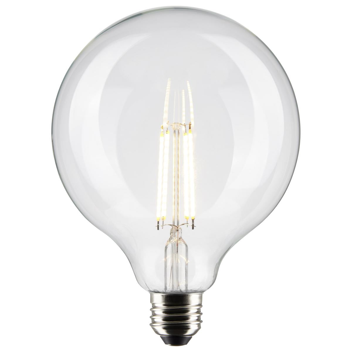 G40 Filament LED Globe Bulb, 8 Watts, 800 Lumens, 100W Equal, 3000K, E26 Medium Base, Clear