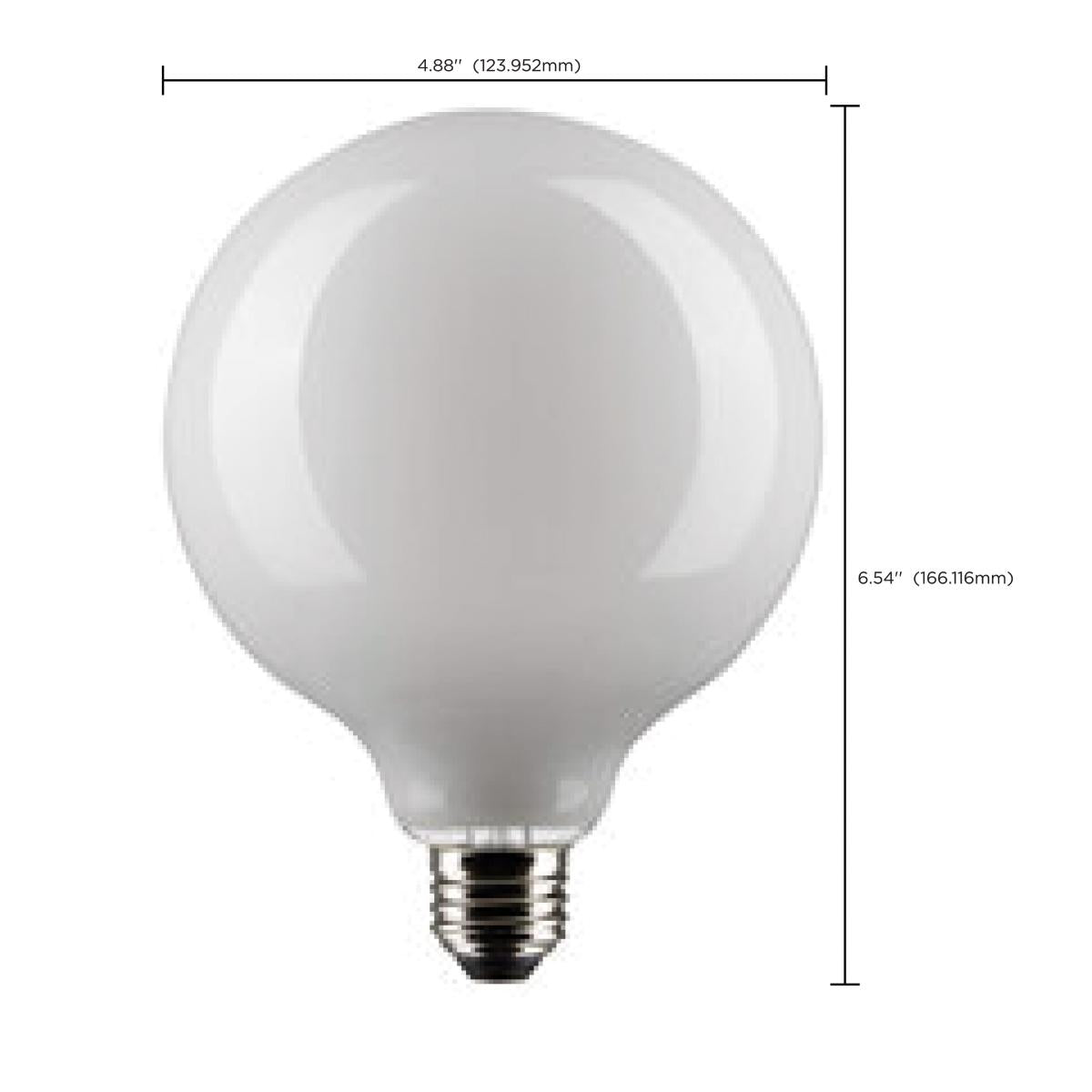 G40 LED Globe Bulb, 8 Watts, 800 Lumens, 100W Equal, 4000K, E26 Medium Base, Frosted