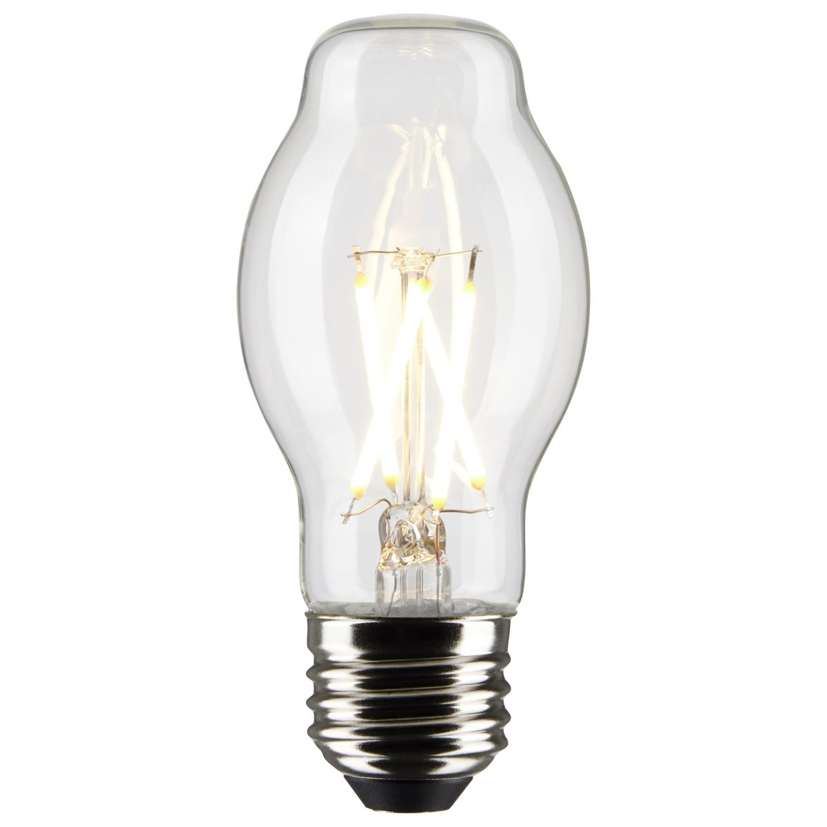 BT15 Filament LED Bulb, 5 Watts, 450lm, 40W Equal, 2700K, E26 Medium Base, Clear, Pack of 2