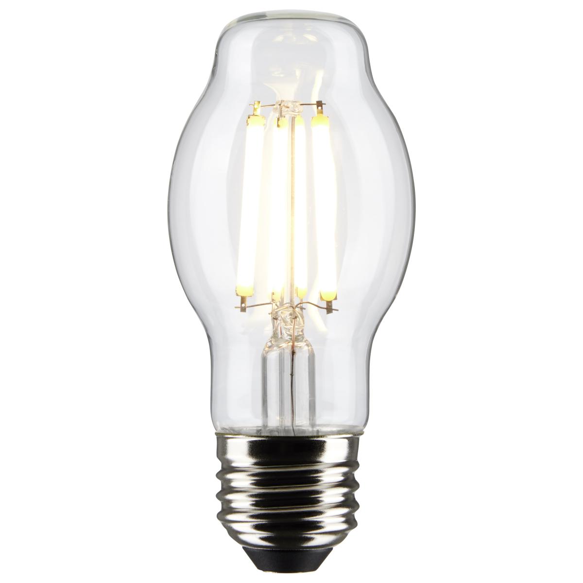 BT15 Filament LED Bulb, 8 Watts, 800lm, 60W Equal, 2700K, E26 Medium Base, Clear, Pack of 2