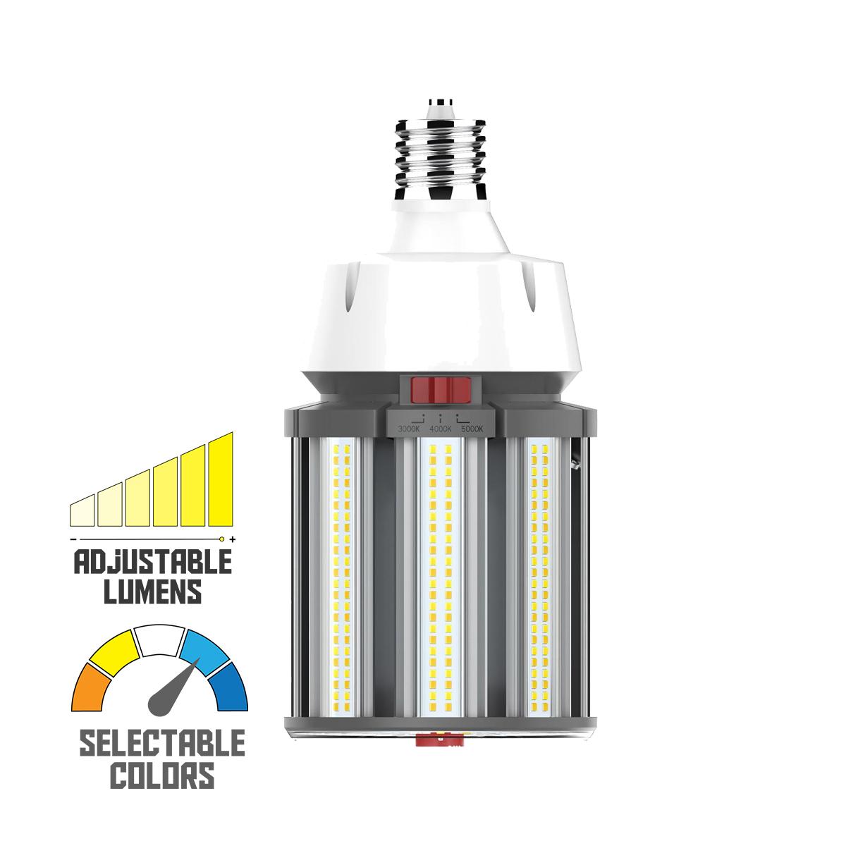 Hi-Pro Retrofit LED Corn Bulb, 63W|80W|100W, 14000lm, 30K|40K|50K, EX39 Mogul, 120-277V