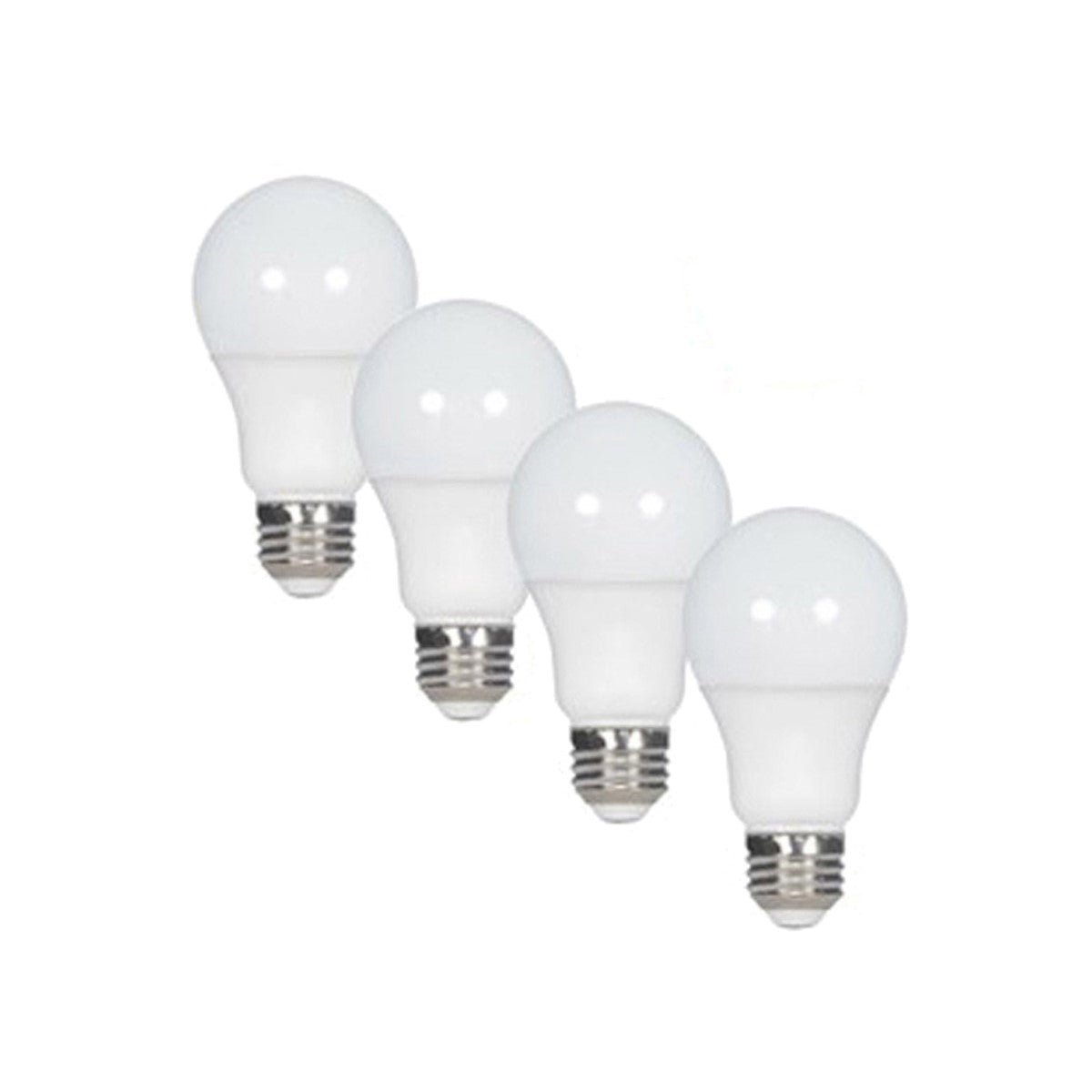 A19 LED Bulb, 60W Equivalent, 10 Watts, 800 Lumens, 2700K, E26 Medium Base, Frosted, Pack of 4