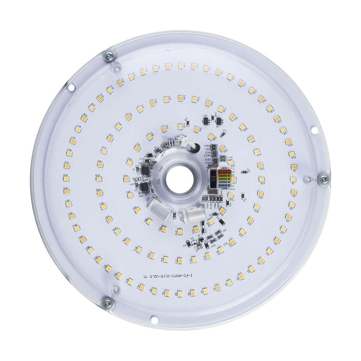 8" Circular LED Retrofit Surface Mount Module, 21W, 1800 Lumens, Selectable 2700K to 5000K, 120V