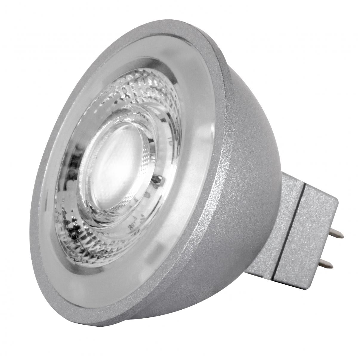 MR16 LED Bulb, 8 Watts, 490 Lumens, 3500K, 75W Equal, GU5.3 Base, 40° Flood, 12V