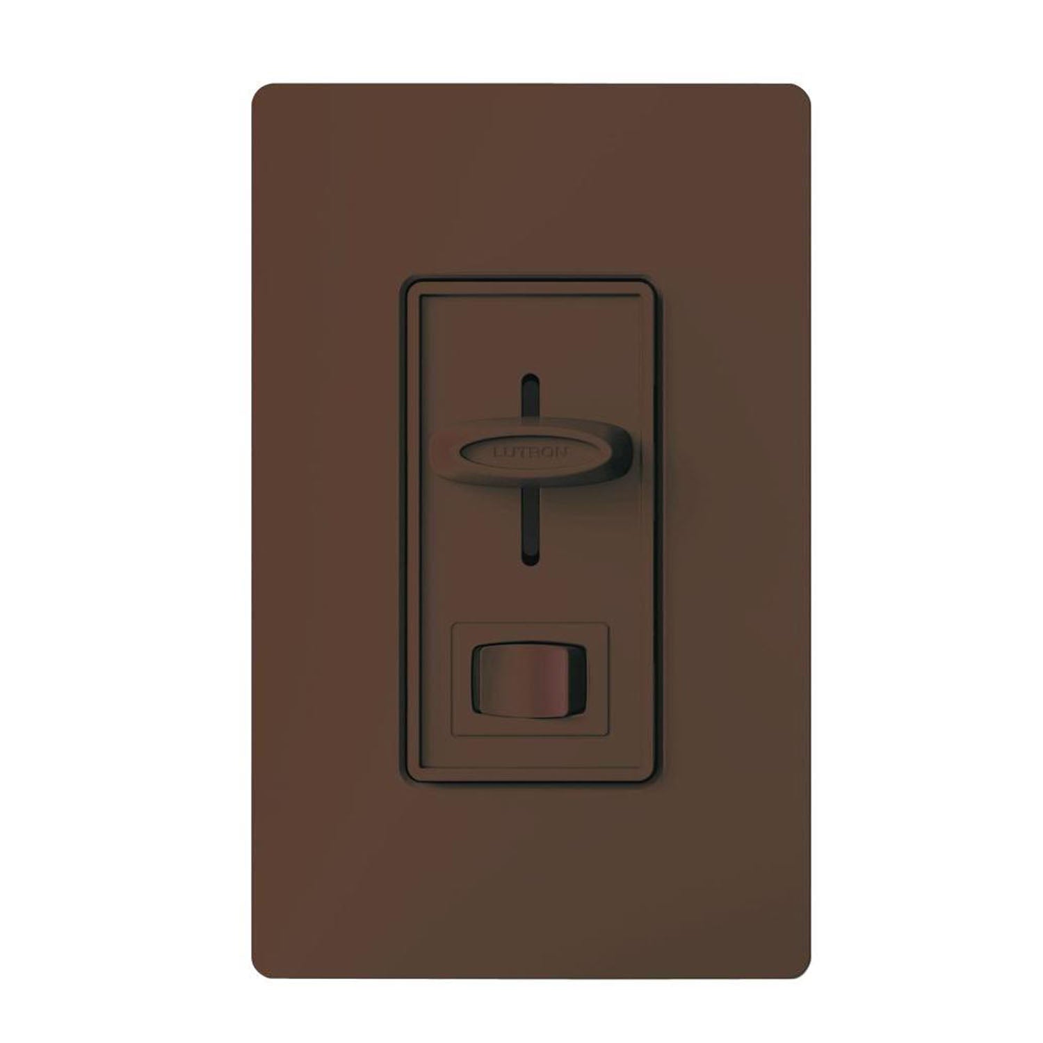 Skylark ELV+ Slide Dimmer Switch, 300 Watts, Single Pole or 3-Way, Brown