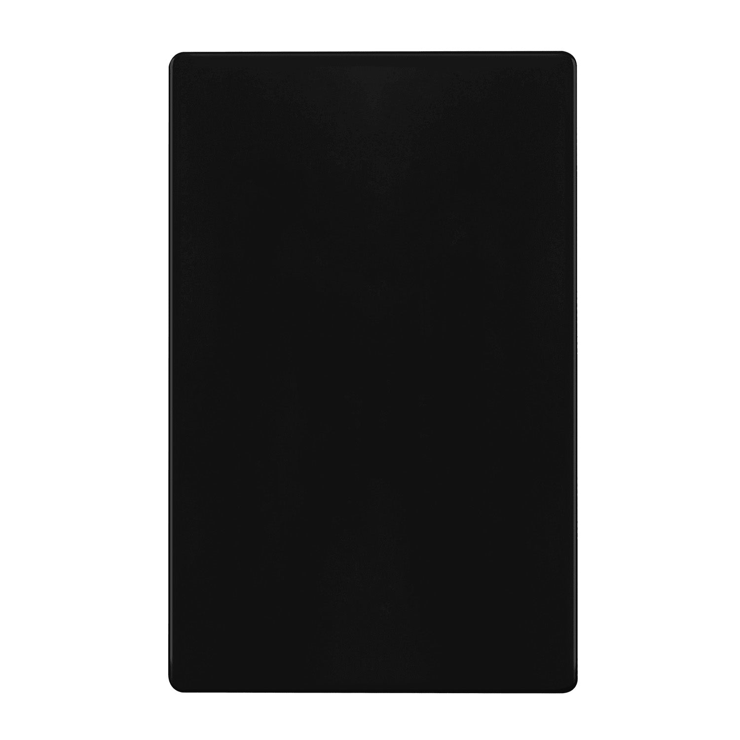 1-Gang Screwless Blank Wall Plate Black