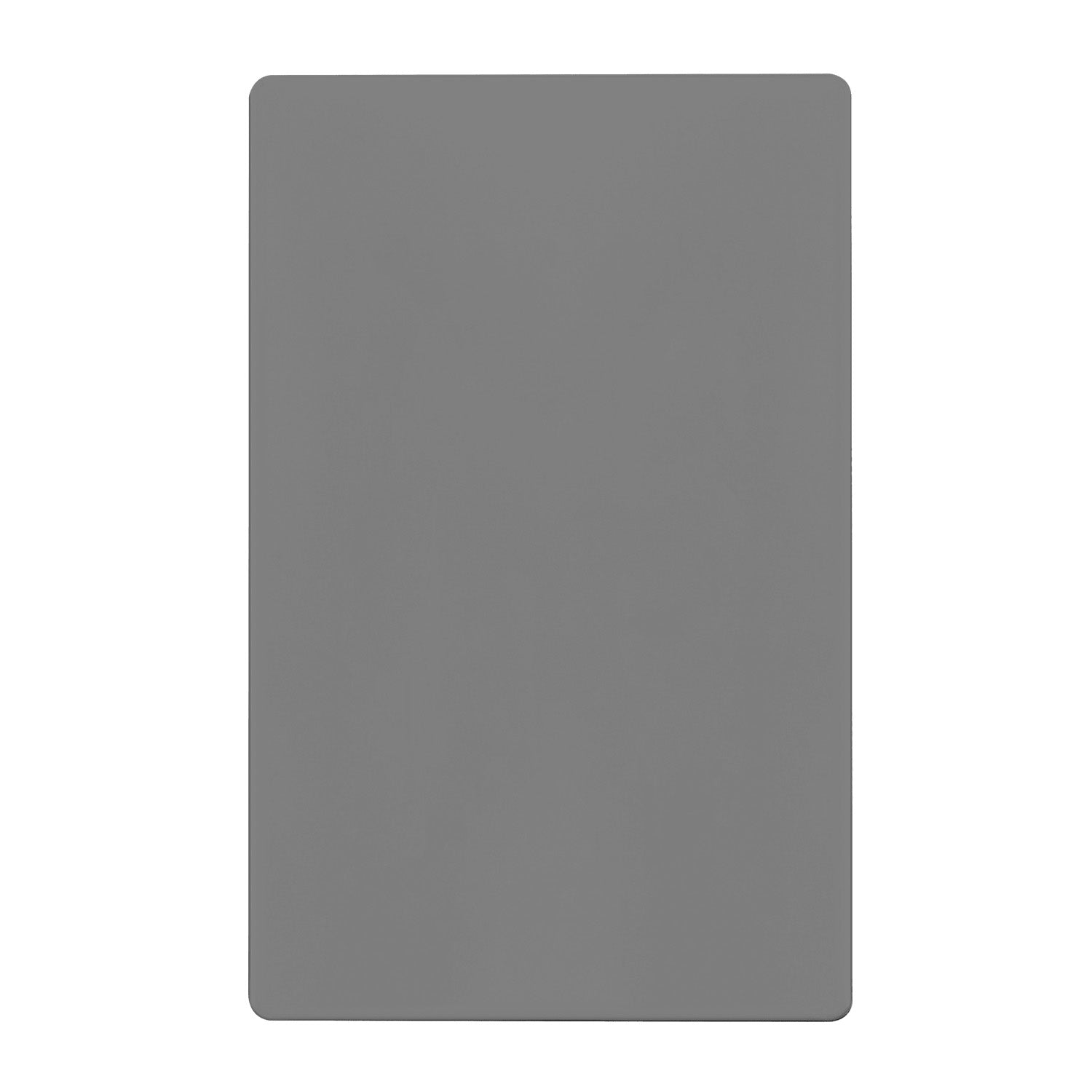 1-Gang Screwless Blank Wall Plate Gray