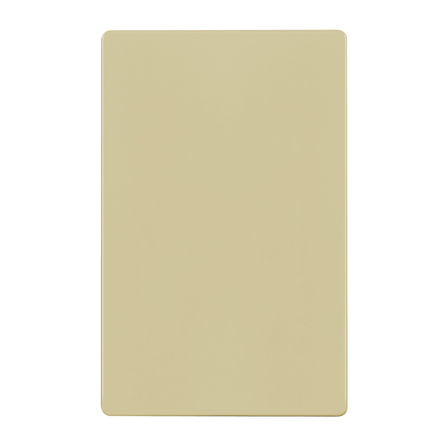 1-Gang Screwless Blank Wall Plate Ivory