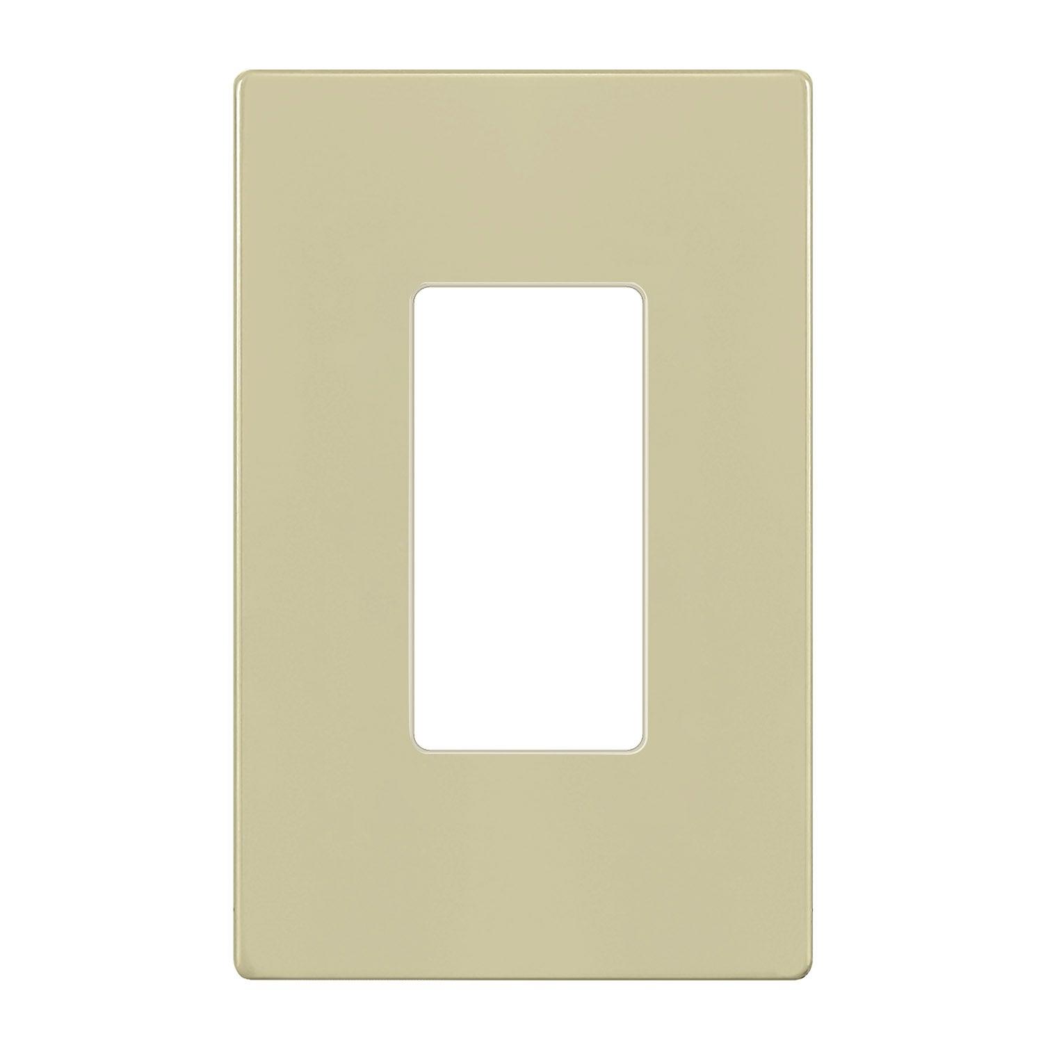 1-Gang Decorator Rocker Screwless Wall Plate Ivory - Bees Lighting