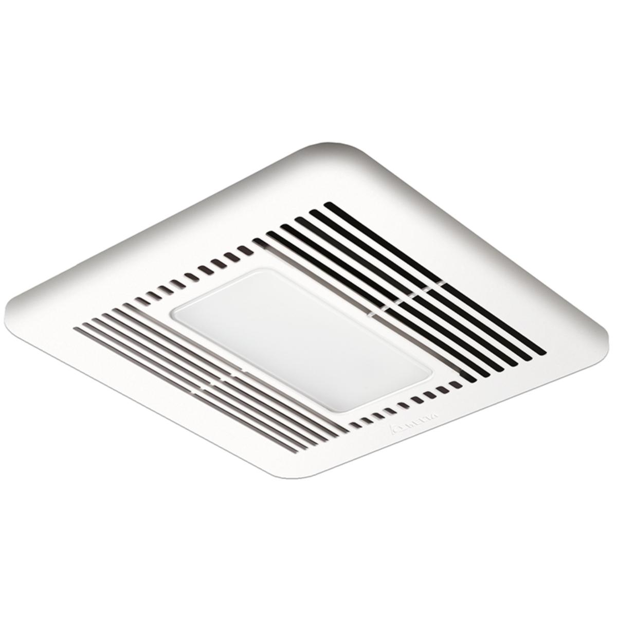 Delta BreezSignature 110 CFM Bathroom Exhaust Fan with LED Light and Night-Light - Bees Lighting