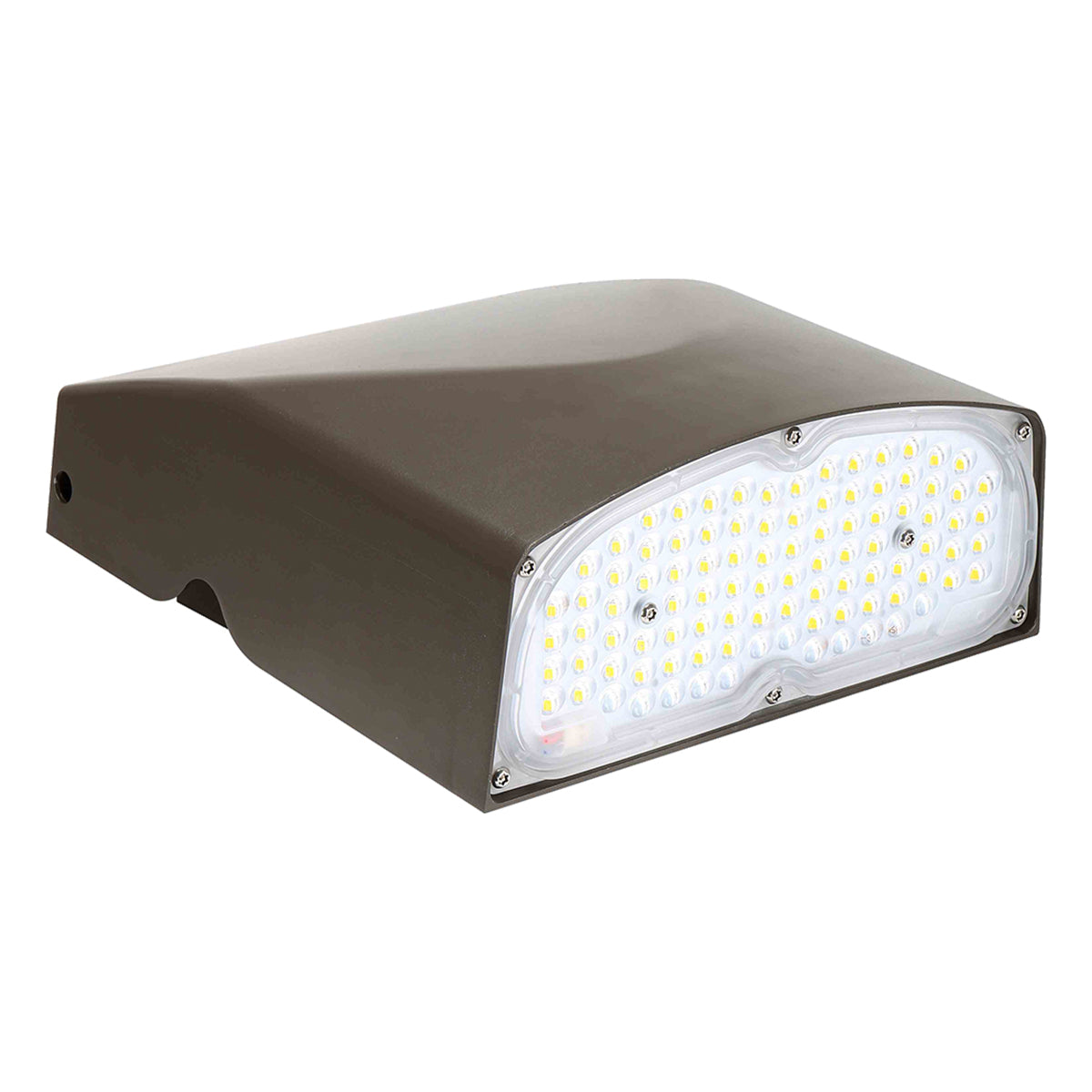 LED Adjustable Wall Pack, 32-80W, 11400 Lumens, 30K/40K/50K, On/Off Photocell, 120-277V, Bronze