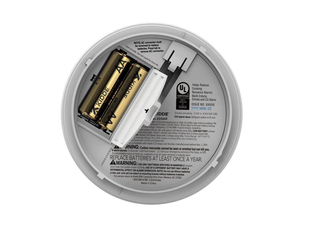 FireX Hardwired+AA Backup Battery Smoke Detector