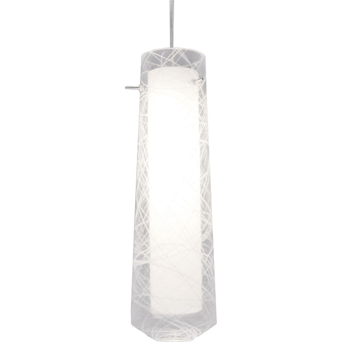 Spun 5 in. LED Pendant Light 3000K Satin Nickel Finish 120V, Clear Shade