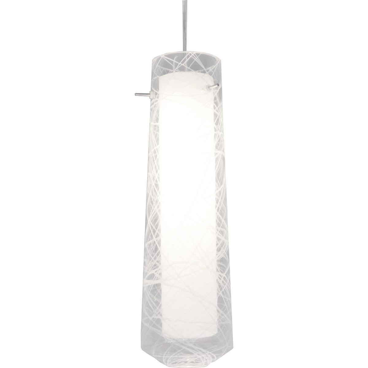 Spun 5 in. LED Pendant Light 3000K Satin Nickel Finish, 120-277V Clear Shade