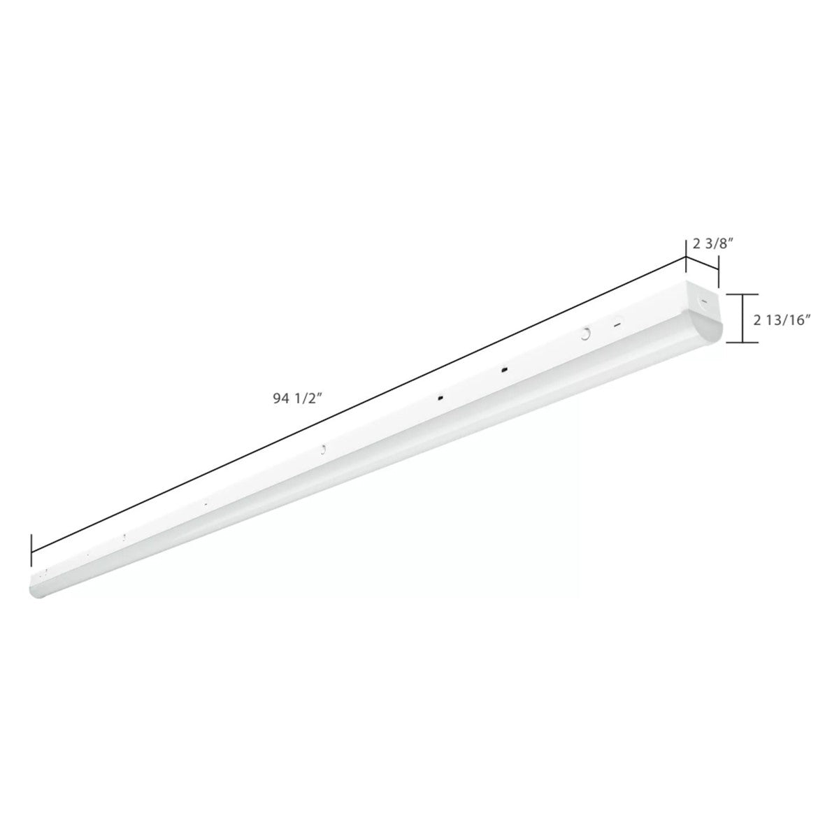 8ft LED Strip Light Fixture, 40/60 Watts, 9000 Lumens, 35K/40K/50K, 120-277V, Battery Included - Bees Lighting