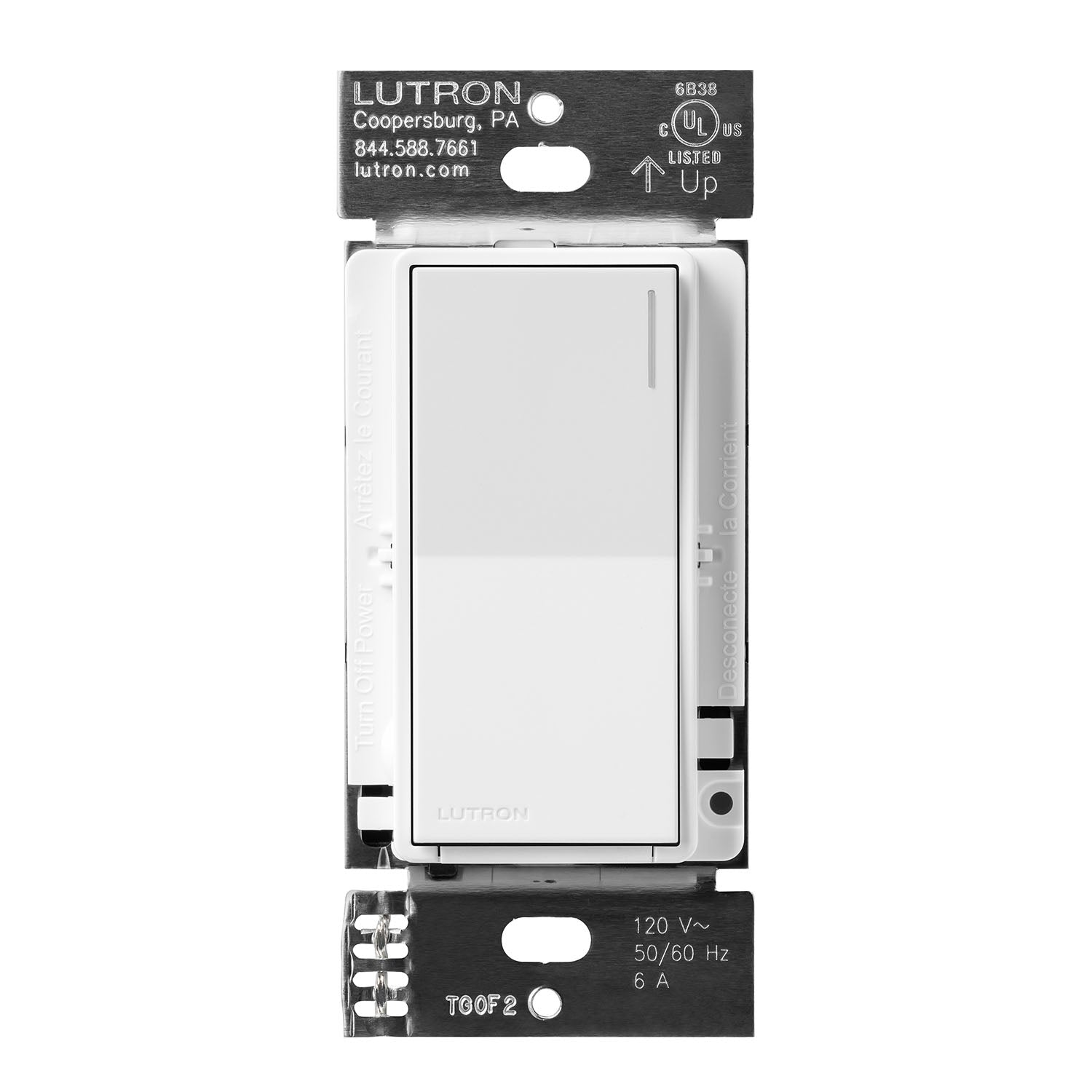 Sunnata Single Pole/Multi-Location Rocker Light Switch White