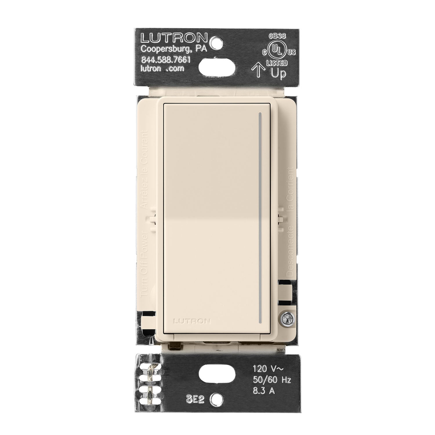 Lutron Sunnata PRO Companion Multi-Location Dimmer, Not for Standalone Use, Light Almond