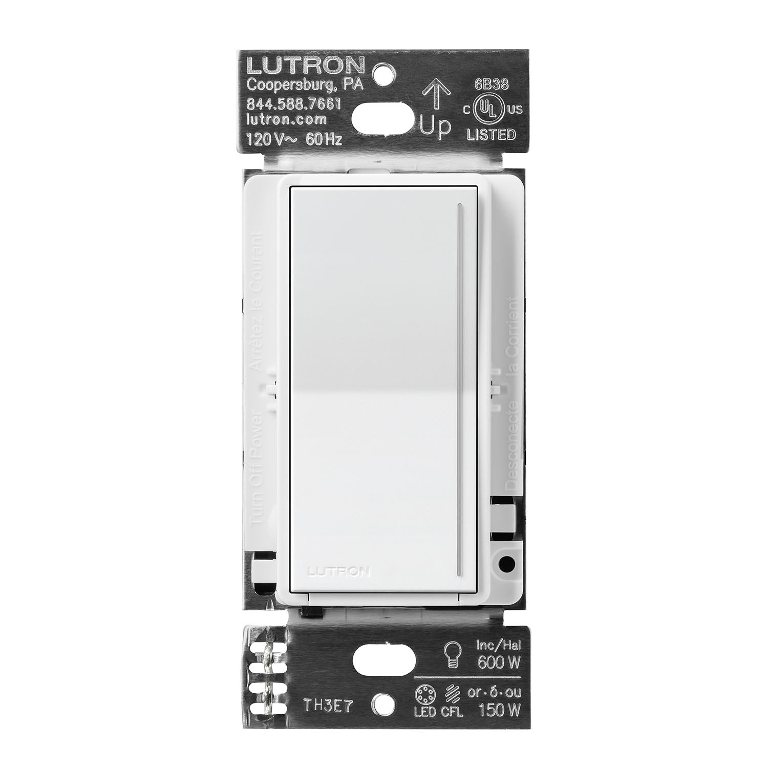 Sunnata LED+ Touch Dimmer Switch, 3-Way or Multi Location, White