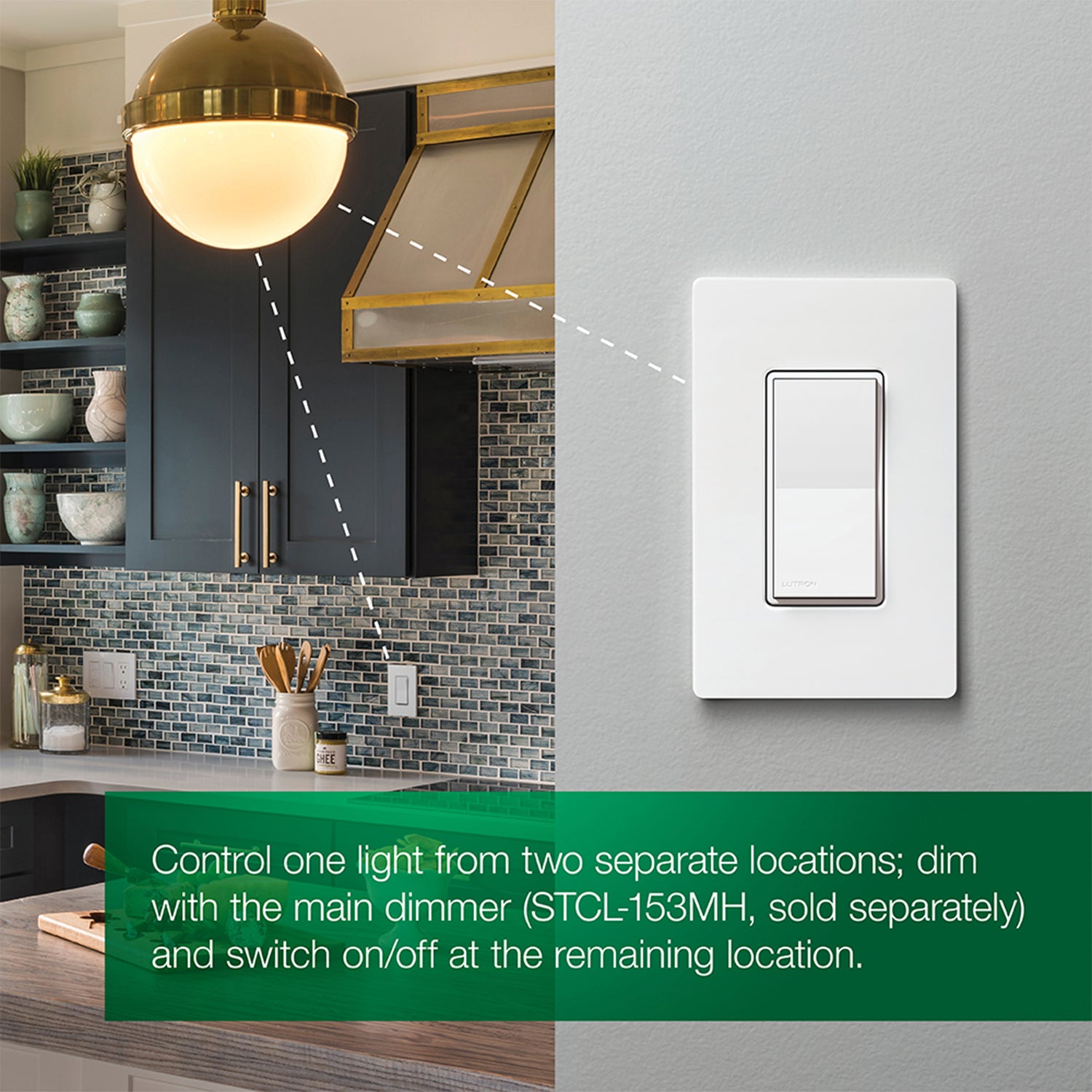 Sunnata LED+ Touch Dimmer Switch, 3-Way or Multi Location, White