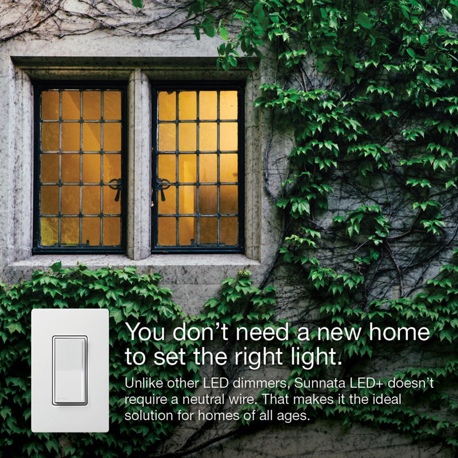 Sunnata LED+ Touch Dimmer Switch, 3-Way or Multi Location, White