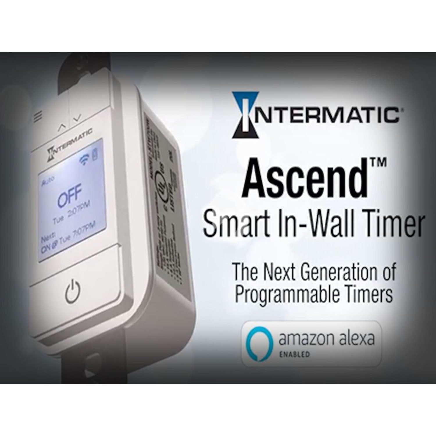 Ascend Smart Wi-Fi 15 Amp 7-Days LED Switch Timer, White