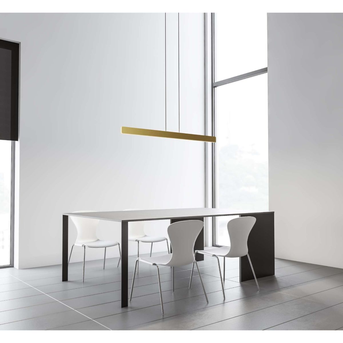 Sub 48 in. LED Pendant Light Single Gold Finish