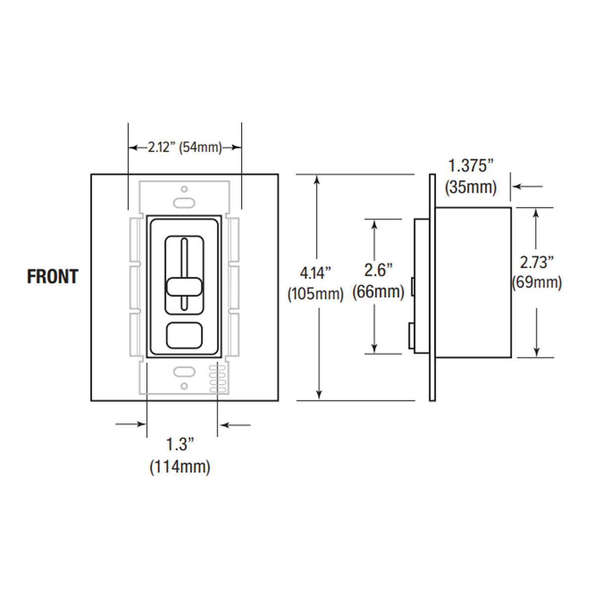 SwitchLD 100 Watts, 24VDC LED Driver and Dimmer Switch