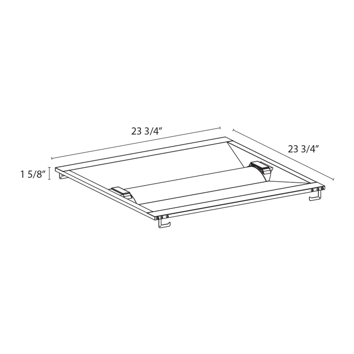 2x2 LED Troffer Light, 3700 Lumens, 35K/40K/50K, Battery Backup,