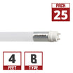 4ft LED T8 Tube, 18 Watts, 2200 Lumens, 3500K, Ballast Bypass, Double End