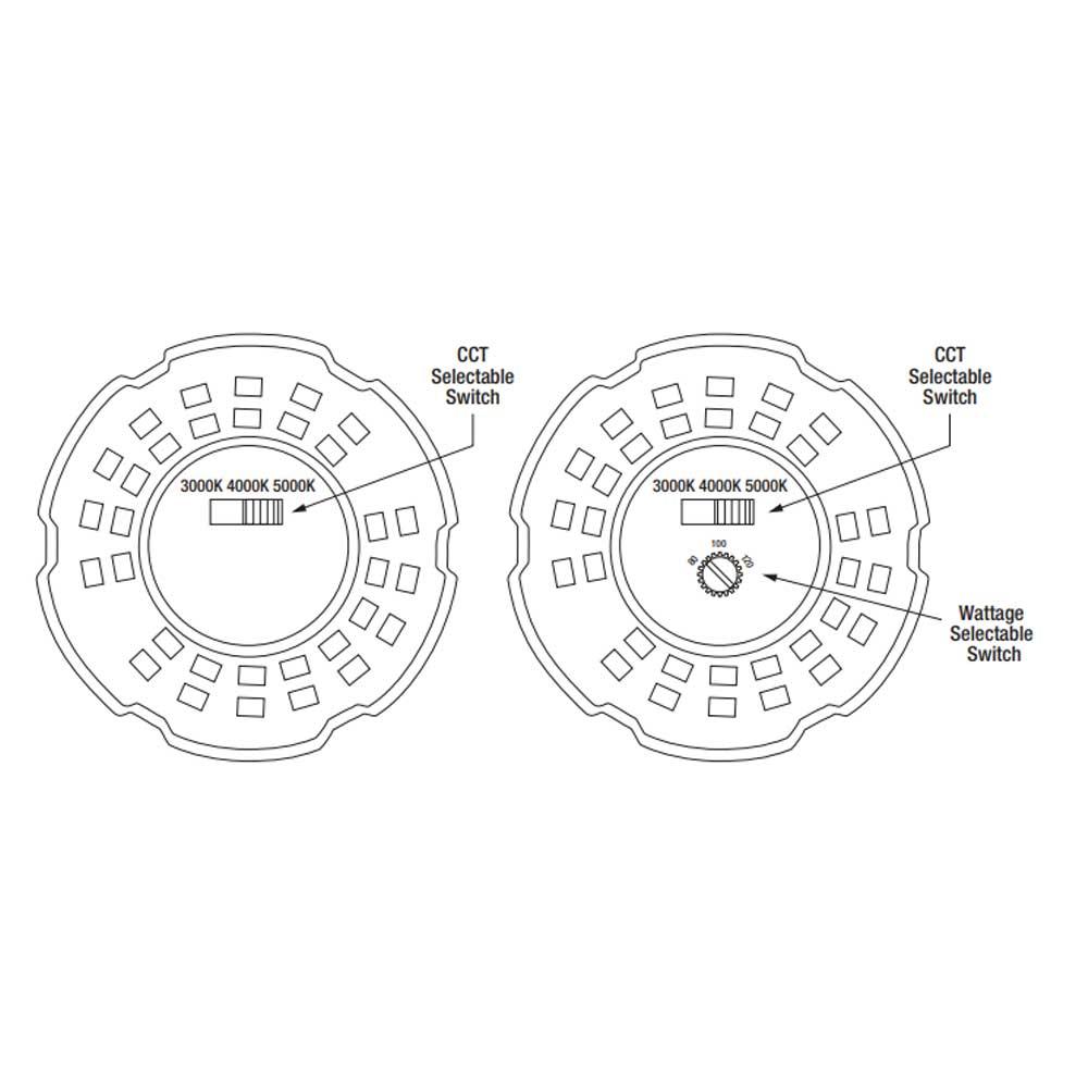 Ultra LED HID Replacement Lamp, 54W|63W|80W, 12400lm, Selectable CCT, EX39 Mogul, 120-277V - Bees Lighting