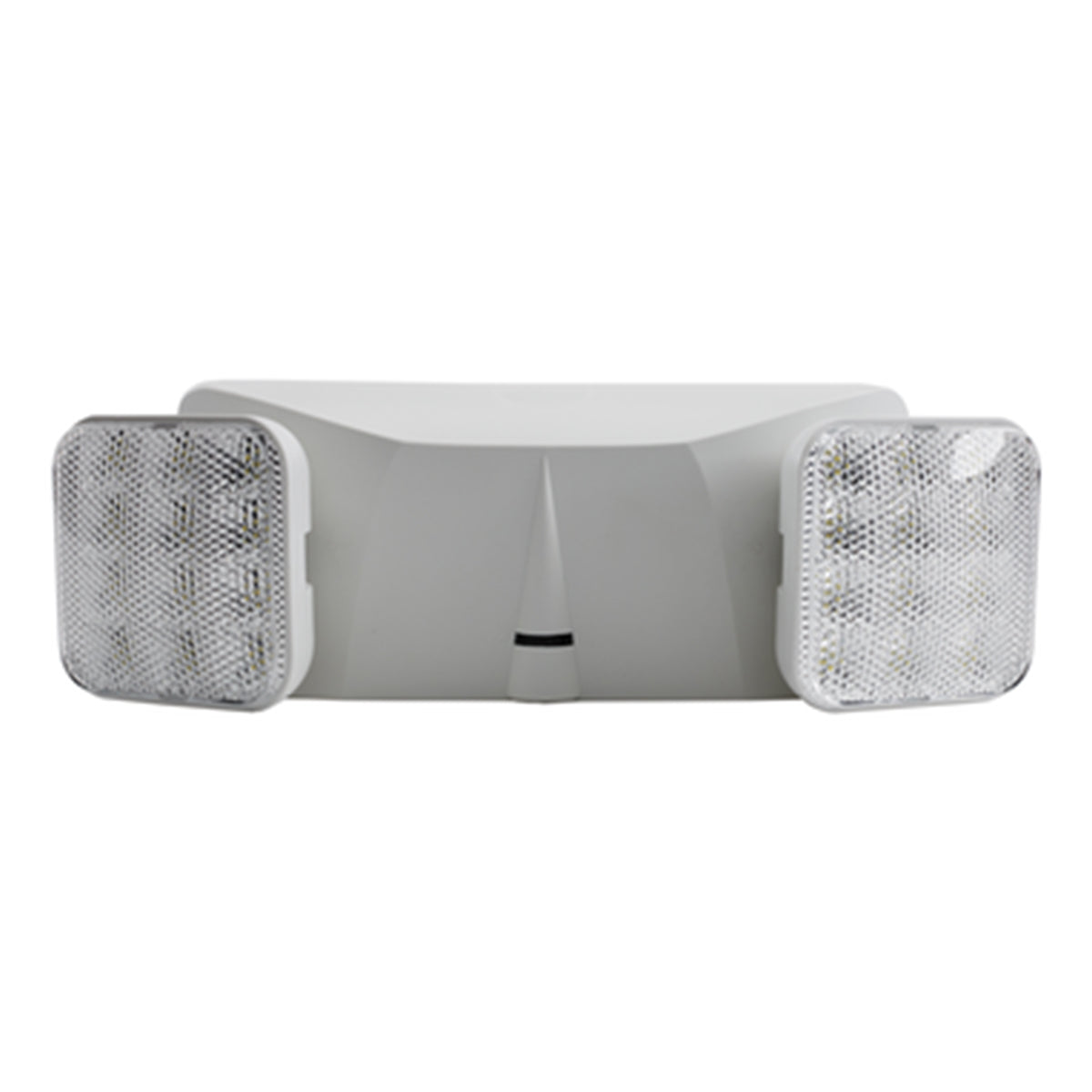 LED Emergency Light, 2 Square Light Heads, 200 Lumens, White