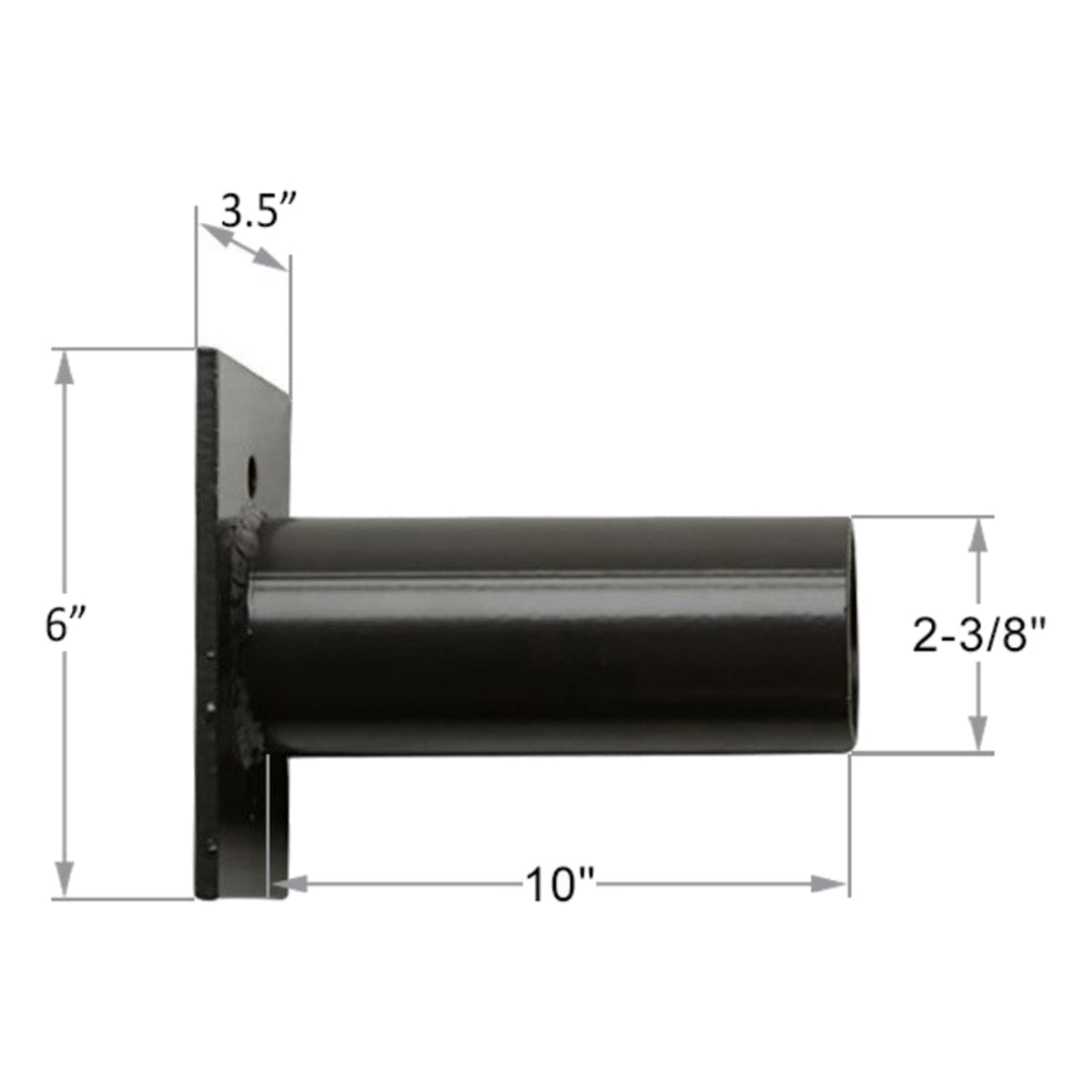 Horizontal Wall Mounting Bracket, Bronze Finish