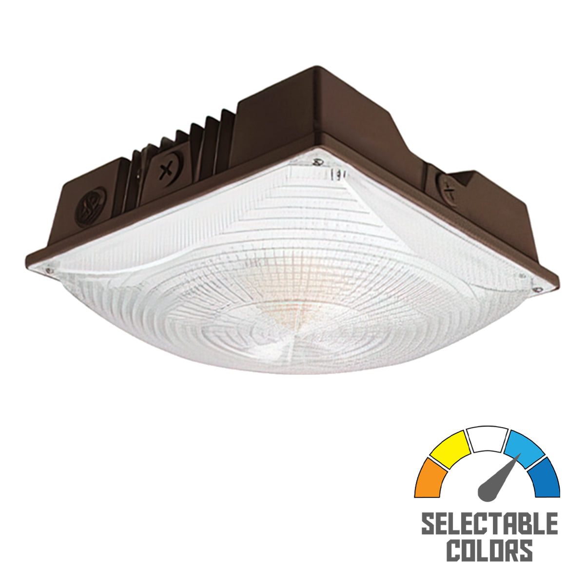 Parking Garage Canopy LED Light, 75 Watts, 9375 Lumens, 30K/40K/50K, 120-277V