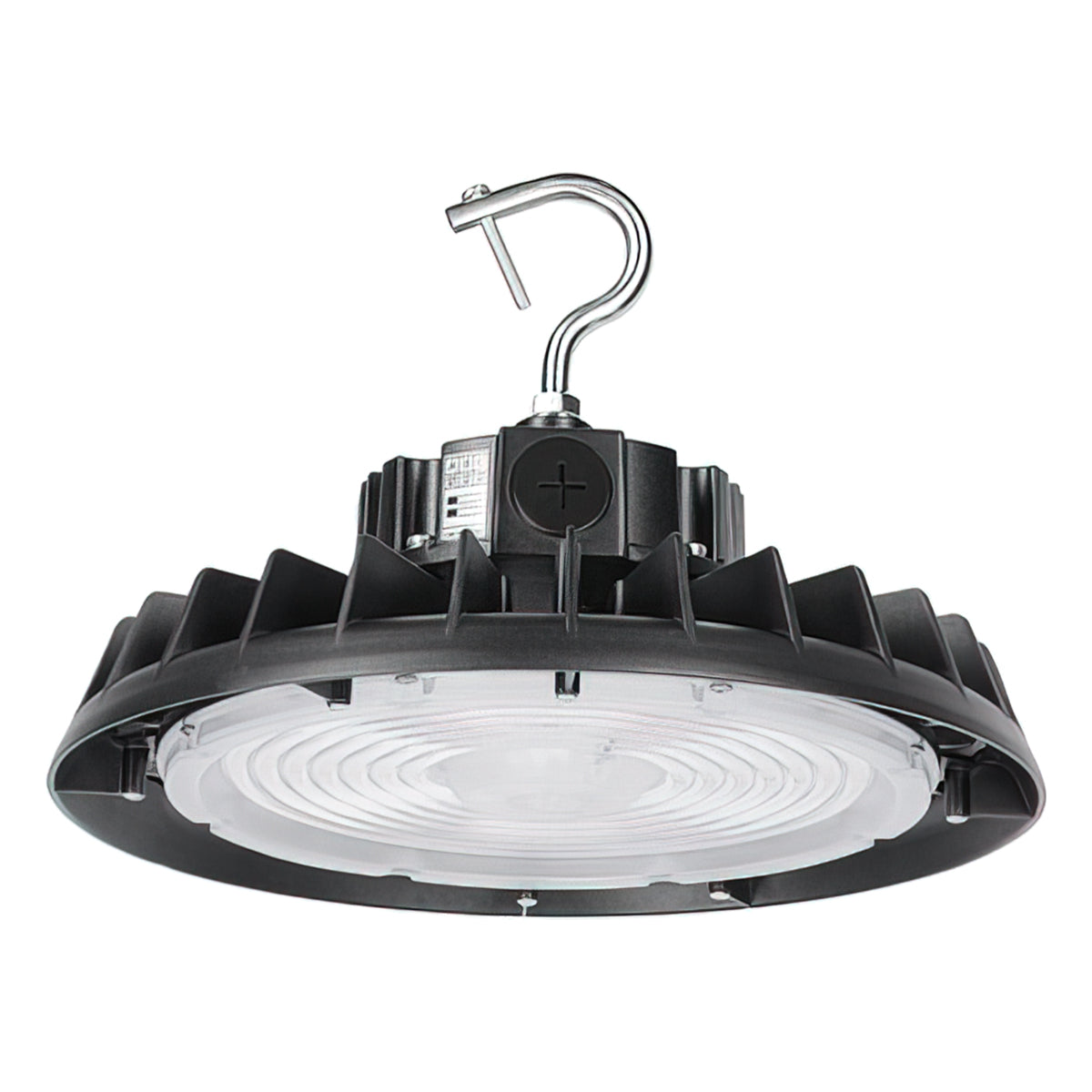 UFO High Bay LED Light, 30000 Lumens, 200W, 35K/40K/50K, 120-347V, Black