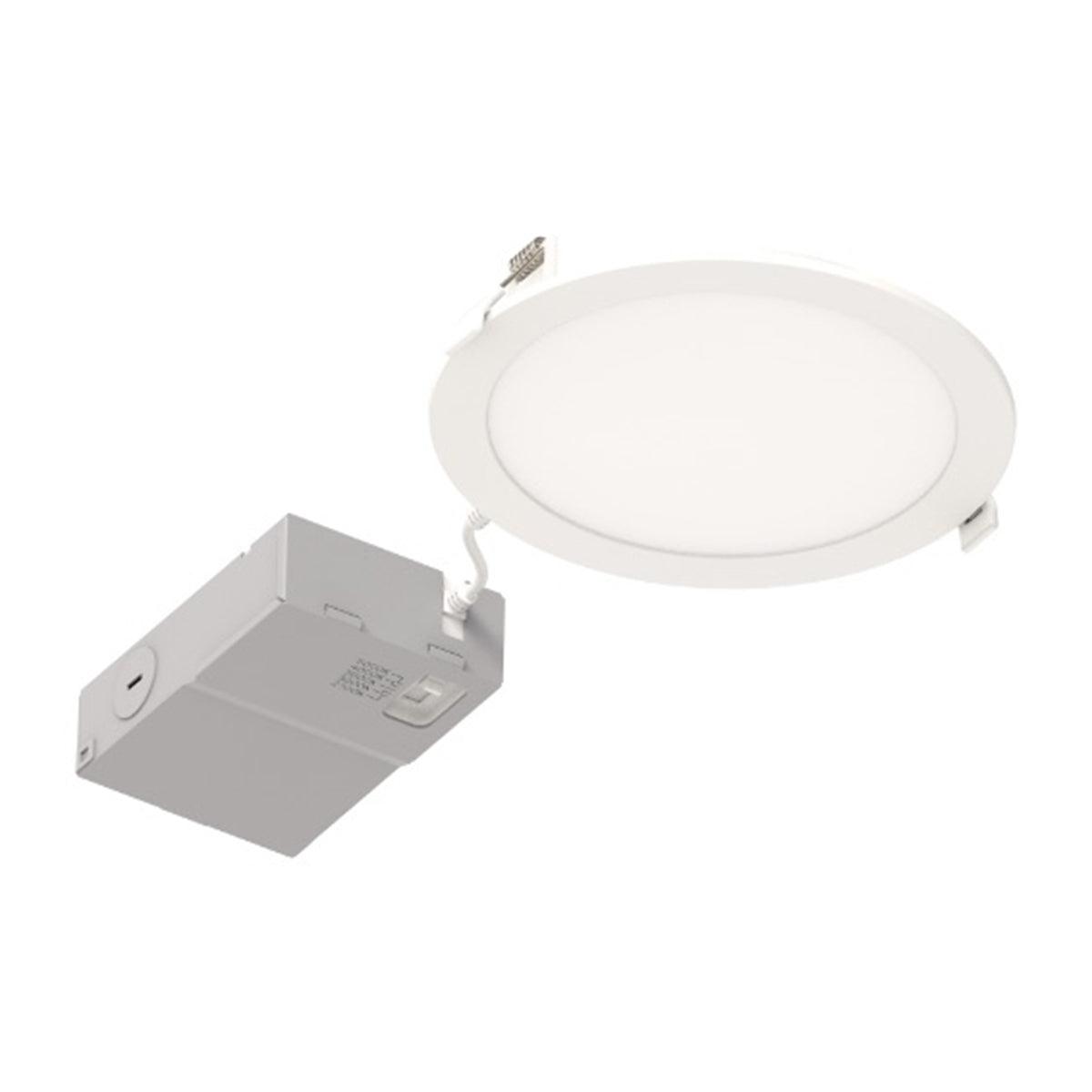 Microdisk 6 inch Canless LED Recessed Light, 800 Lumens, Selectable 2700K to 5000K, 120V - Bees Lighting