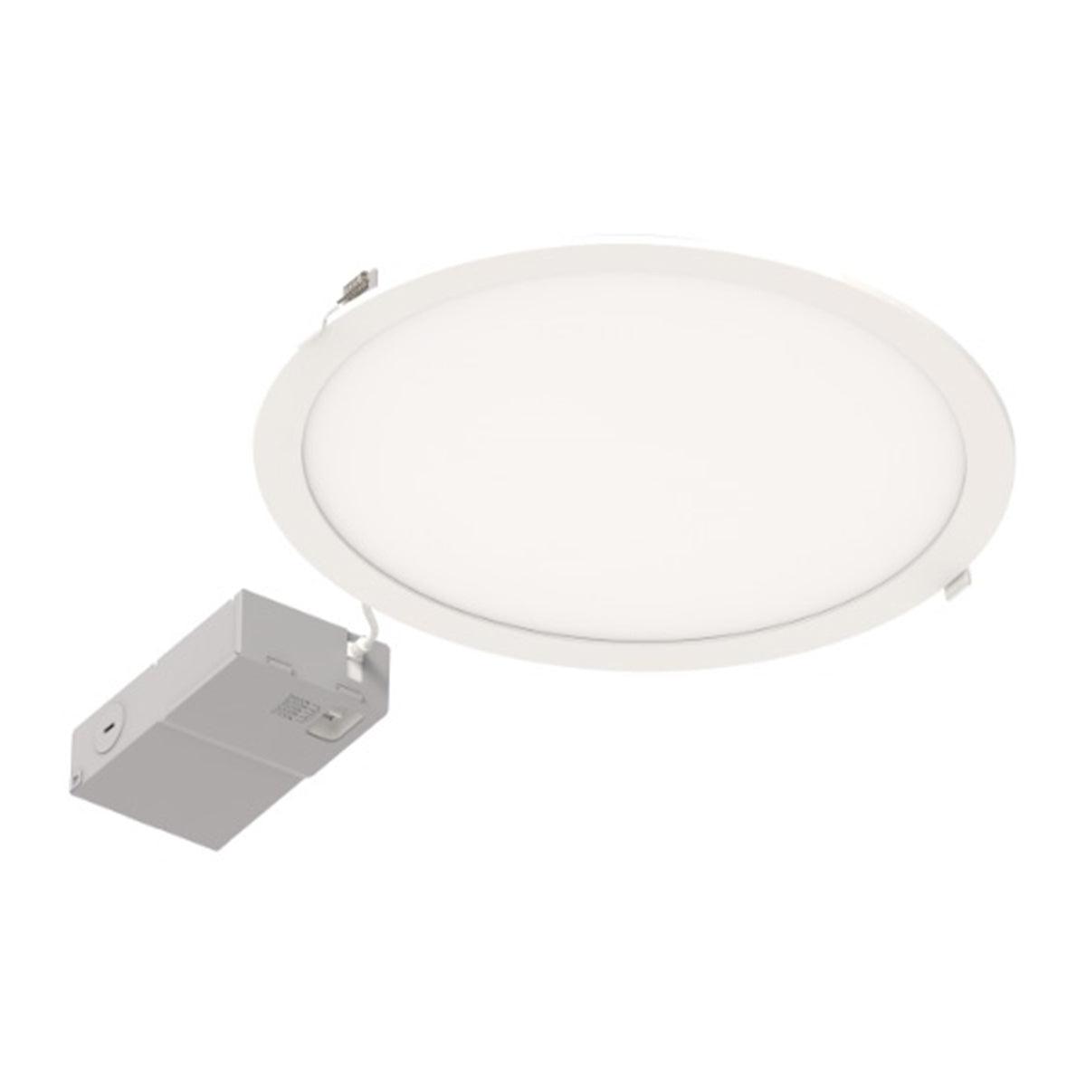 Microdisk 12 inch Canless LED Recessed Light, 2000 Lumens, Selectable 2700K to 5000K, 120V - Bees Lighting