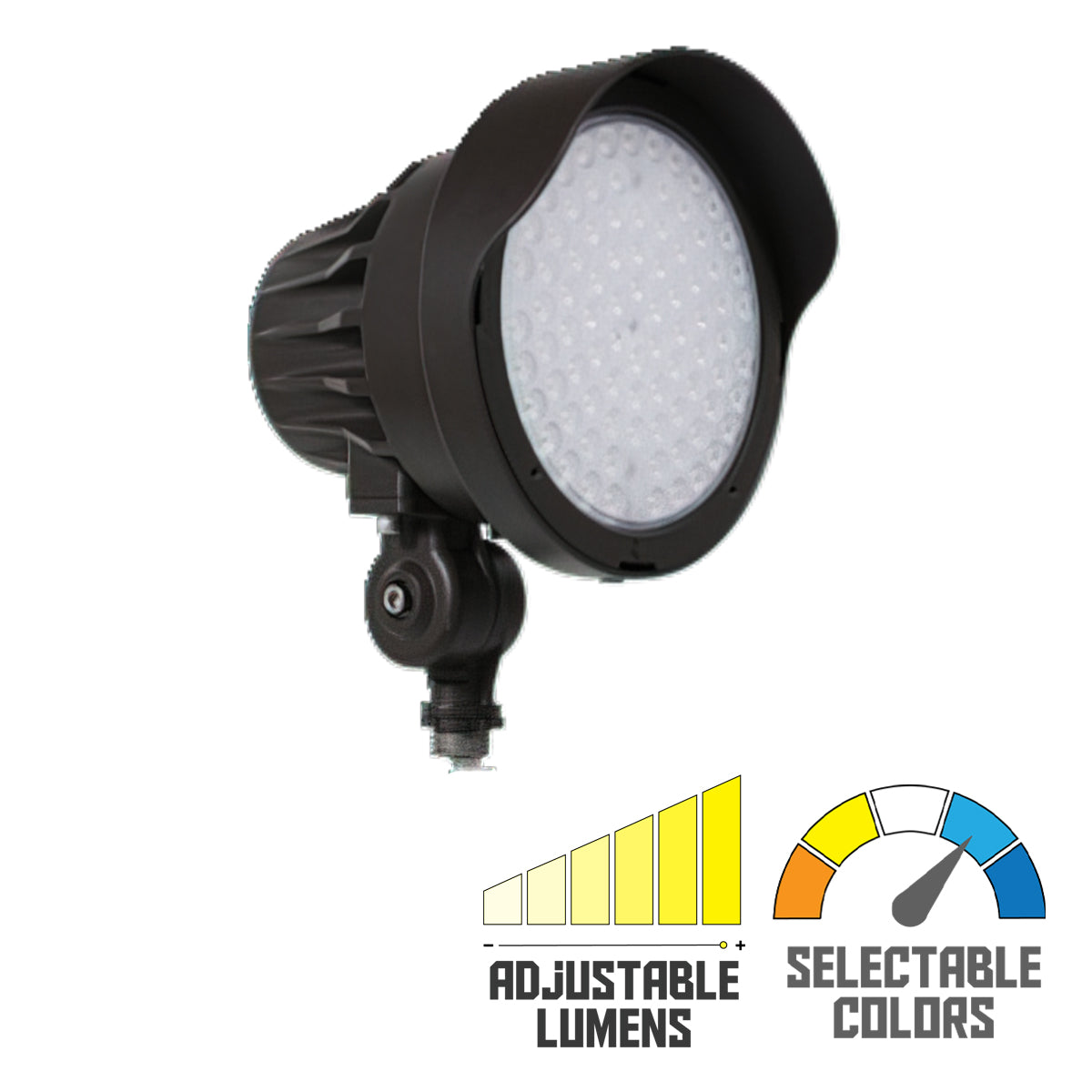 LED Bullet Spot Light, 4200Lm, 15|25|40 Deg. Lens, 30K|40K|50K, 120-347V - Bees Lighting