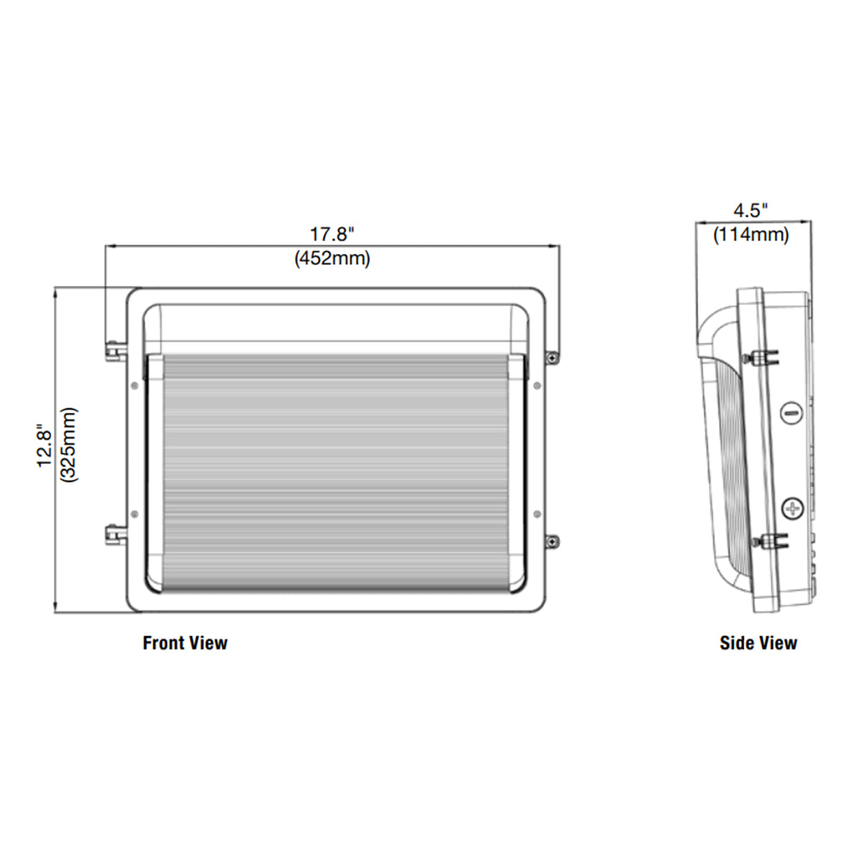 LED Wall Pack, 16800Lm, 80/100/120W, 30K/40K/50K, On/Off Photocell, 120-347V - Bees Lighting