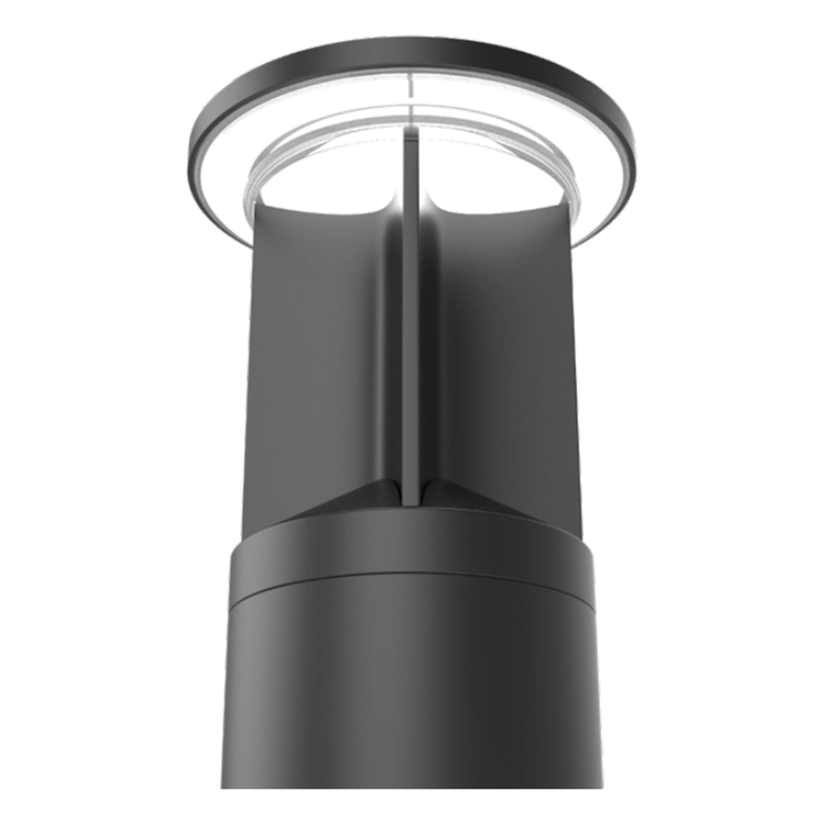 42" Round LED Bollard Light, 16/20/24W, 30K/40K/50K, Bronze, 120-347V, 90-360&deg Distribution