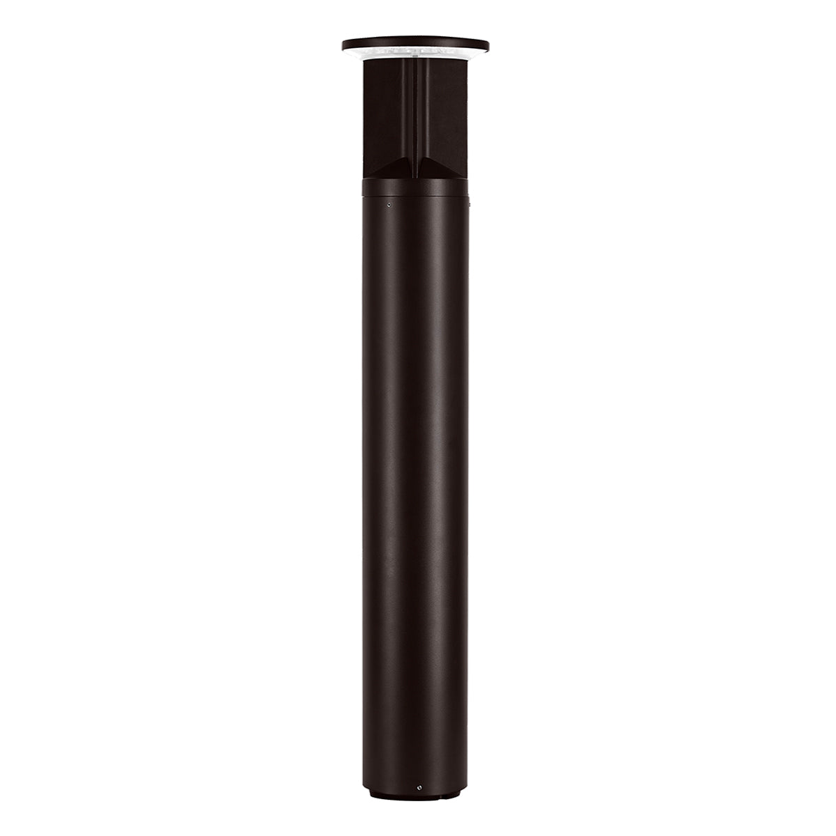 42" Round LED Bollard Light, 16/20/24W, 30K/40K/50K, Bronze, 120-347V, 90-360&deg Distribution