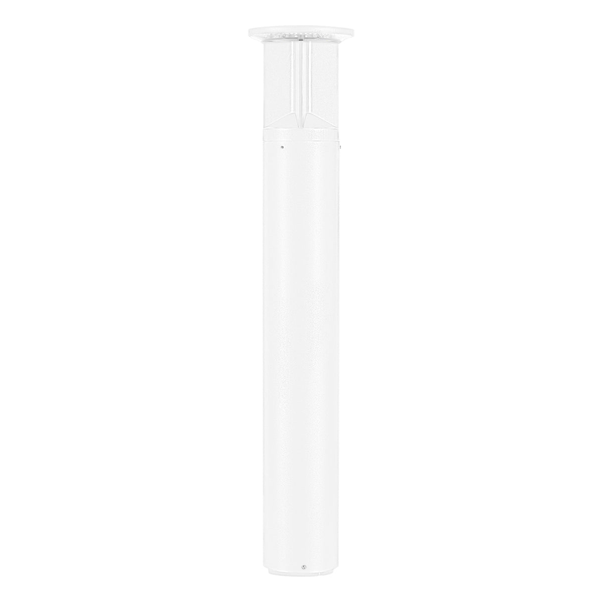 42" Round LED Bollard Light, 16/20/24W, 30K/40K/50K, White, 120-347V, 90-360&deg Distribution