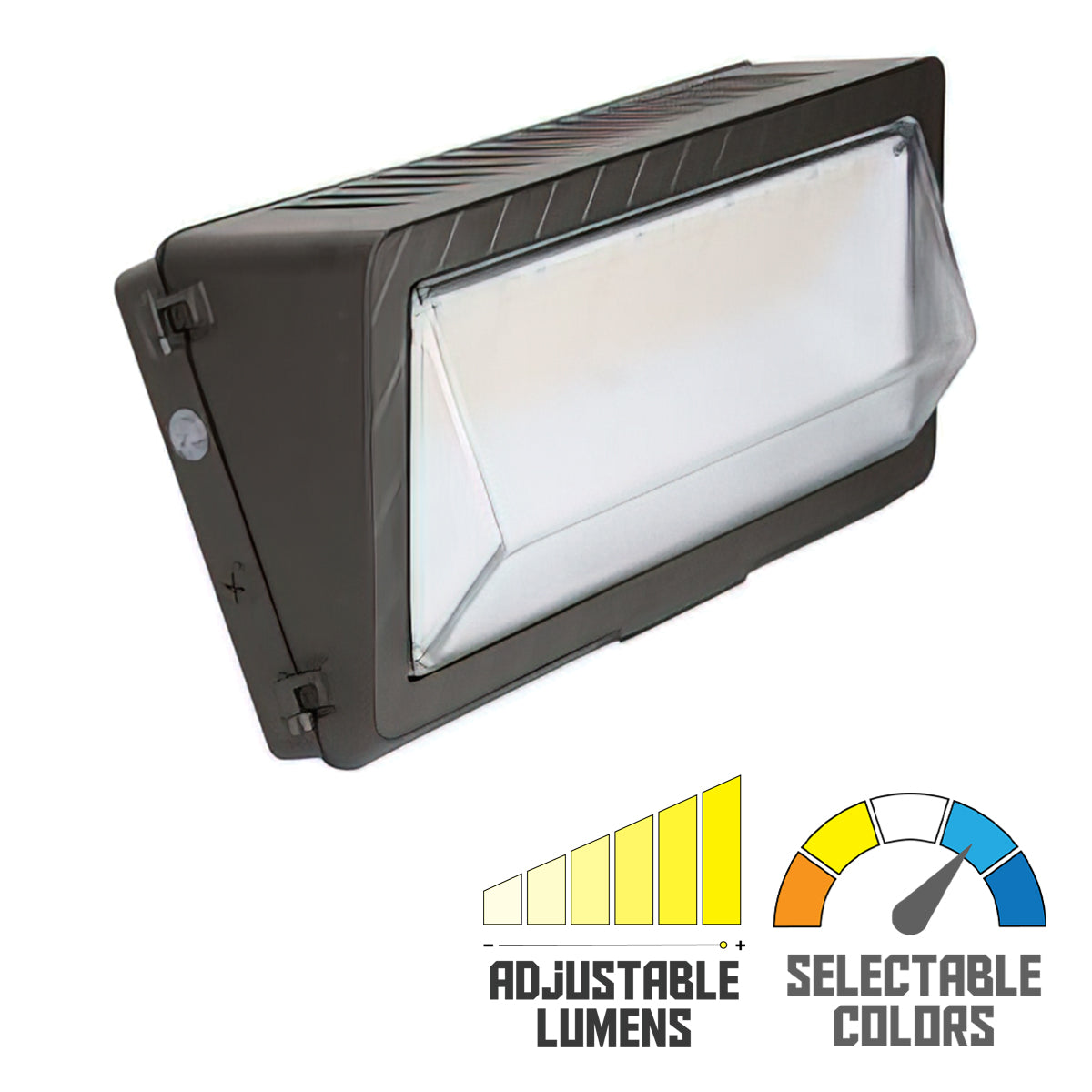 LED Wall Pack, 18000Lm, 85/100/120W, 30K/40K/50K, On/Off Photocell, 120-347V - Bees Lighting